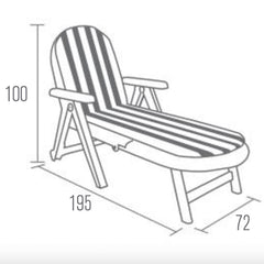 Tumbona resina plegable SHAF CALMÁN