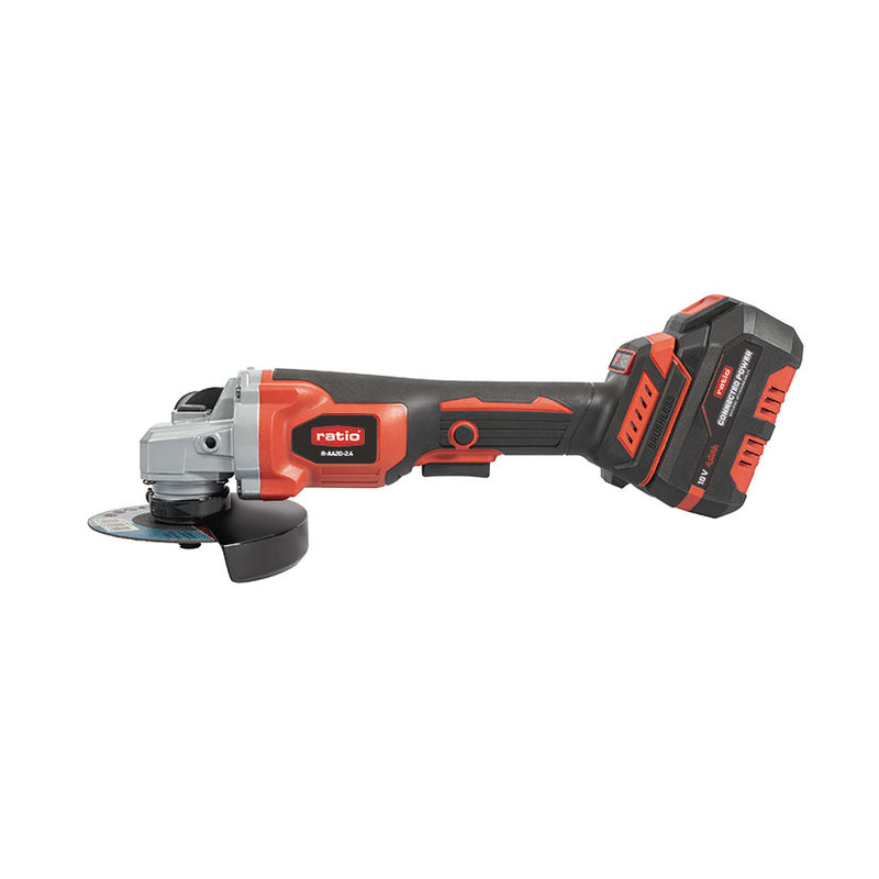 Kit amoladora a batería RATIO AGBR L2020 + atornillador/percutor RATIO R-AA20-2.4 ProSeries