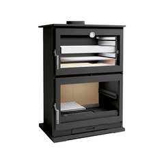 Estufa de leña con horno CH-9 FM