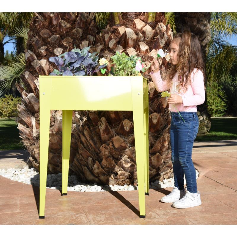 Huerto urbano cuadrado de metal FAURA