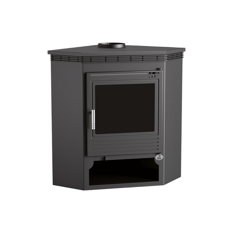 Estufa de leña M-105 FM para esquina