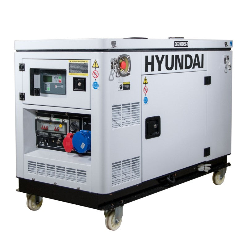 Generador diésel Full Power refrigerado por agua DHY12000XSE-T HYUNDAI