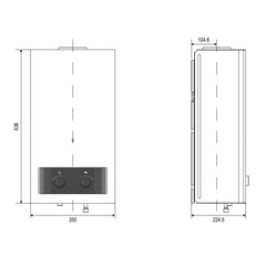 Calentador Apolo 10L Centro Confort