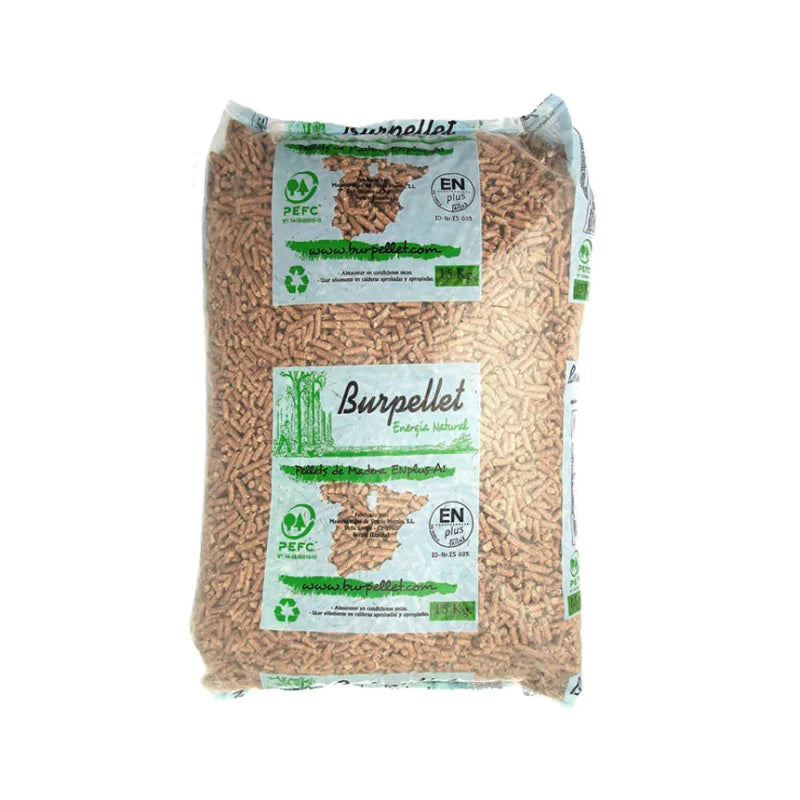 Pallet de pellet 20 sacos 15kg Burpellet