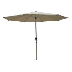 Parasol de aluminio articulado con manivela