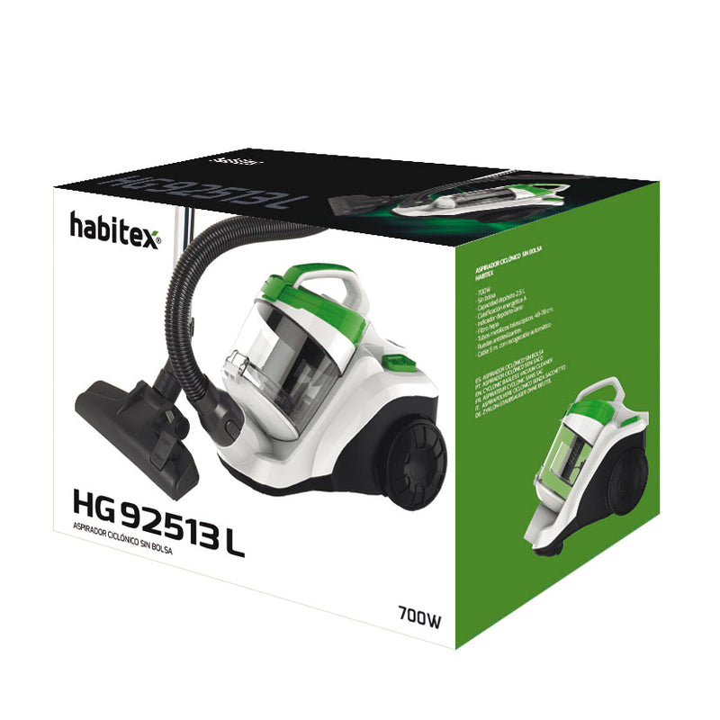 Aspirador ciclónico HABITEX HG92513L 700W