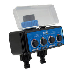 Programador de riego con doble salida