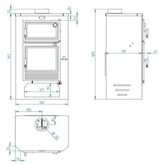 Estufa de leña M-104 FM