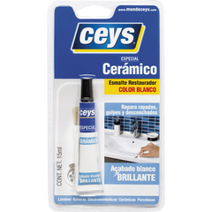 Esmalte restaurador cerámico color blanco