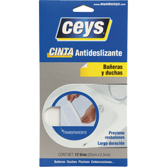 Tiras antideslizantes para bañeras y duchas Ceys