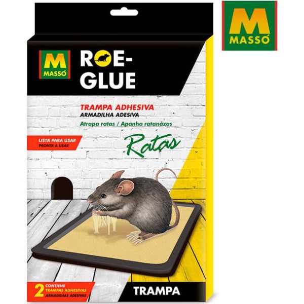 Trampa adhesiva con cebo atrayente para ratas y ratones SANSÓN