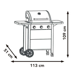 Barbacoa de gas Bontempo R124 - Tu piscina y jardín - EHLIS