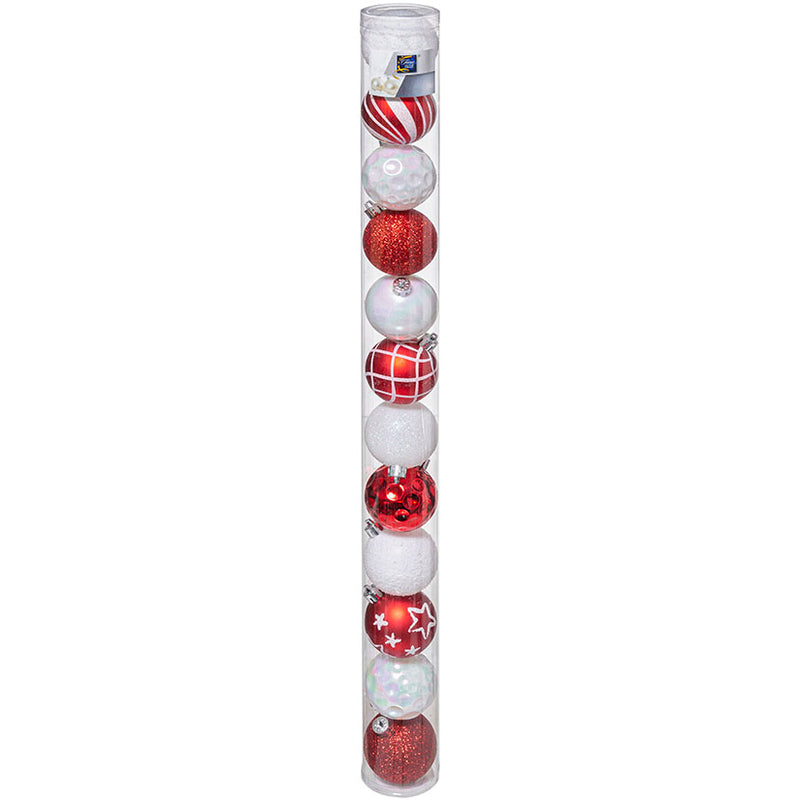 Juego de 12 bolas Navidad de 6cm