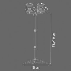 Foco proyector doble LED RATIO Workline con trípode