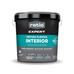 Pintura plástica interior Expert blanco mate RATIO