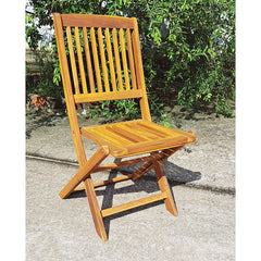 Pack sillas de acacia serie Mediterráneo