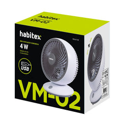 Mini ventilador sobremesa USB HABITEX VM-02