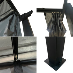 Carpa con toldo corredero 3x4m