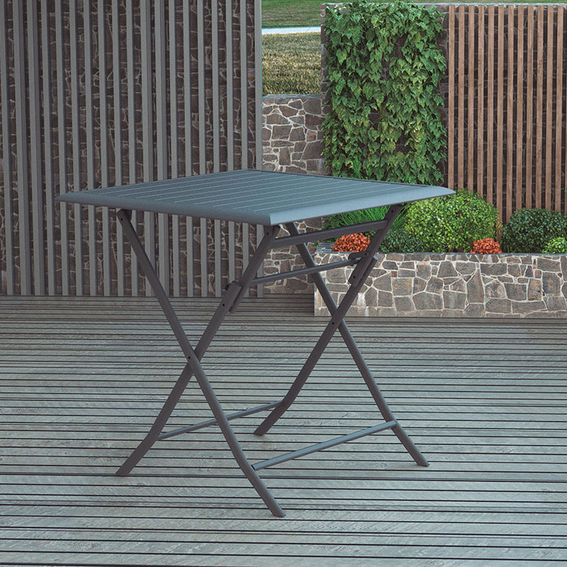 Mesa de aluminio plegable serie Parma