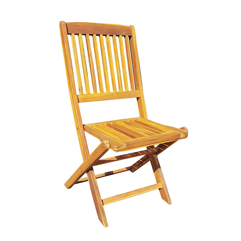 Pack 2 sillas de acacia plegables Mediterraneo
