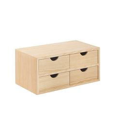 Mini cajonera madera de pino ASTIARRAGA 4 cajones