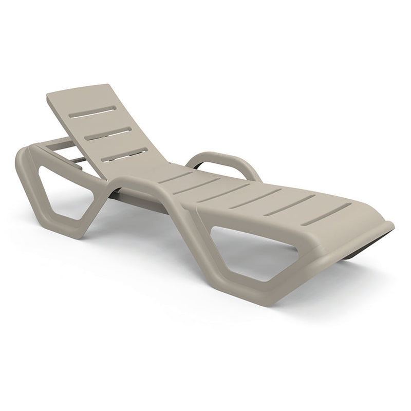 Tumbona monoblock apilable