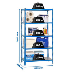 Estantería Simonclick Superplus 5/400 Azul/Galva Simonclick