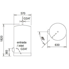 Termo eléctrico gran capacidad Serie TXM APARICI