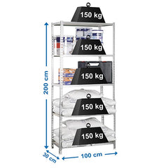 Estantería Maderclick Plus 5/300 Galva/Madera Simonclick