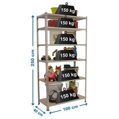 Estantería Maderclick Plus 6/400 Galva/Madera Simonclick