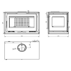 Medidas de estufa FM M183K