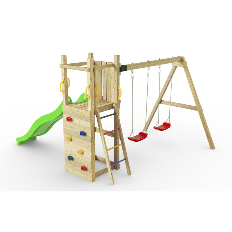 Parque infantil Funny 3 con dos columpios