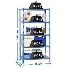 Estantería Simonclick 5/300 Azul/Galva Simonclick