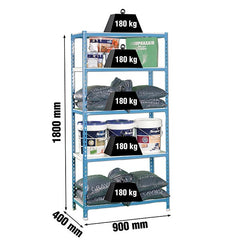 Estantería Simonclick 5/400 Azul/Blanco Simonclick