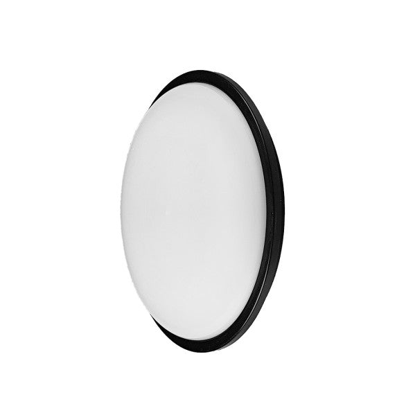 Aplique exterior Pirineo redondo 12W negro