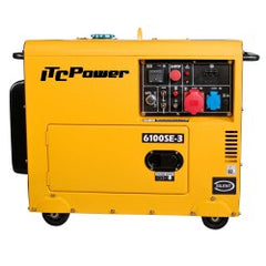 Generador eléctrico diesel ITCPower trifásico 6100SE-3 KOMPAK
