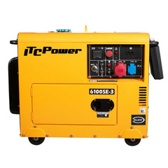 Generador eléctrico diesel ITCPower trifásico 6100SE-3 KOMPAK