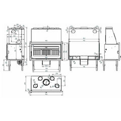 Estufa de leña IC-100 FKC FM