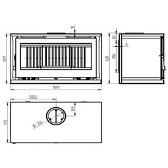 Estufa de leña M-100 FK FM