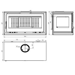 Estufa de leña M-103 FK FM