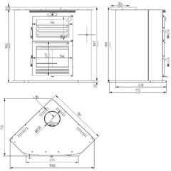 Horno de leña HL-100 R FM