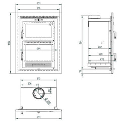 Horno de leña HLI-100 F FM