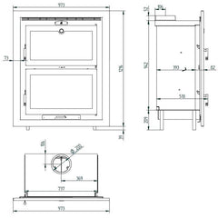 Horno de leña HLI-200F FM