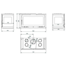 Estufa de leña integrable FM IT-103