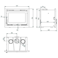 Estufa de leña integrable FM I-170