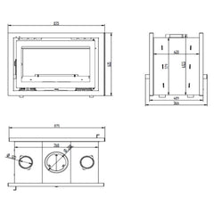 Estufa de leña integrable FM IT-182