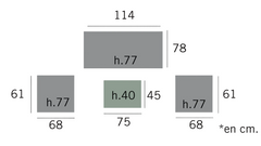 Conjunto de jardín Iguazú