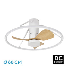 Ventilador de techo DC Oporto 56W 66cm