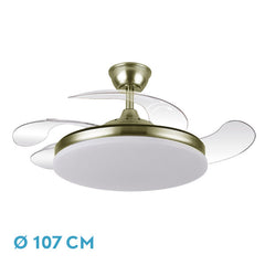 Ventilador de techo TRIDENTE cuero
