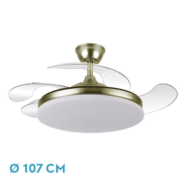 Ventilador de techo TRIDENTE cuero